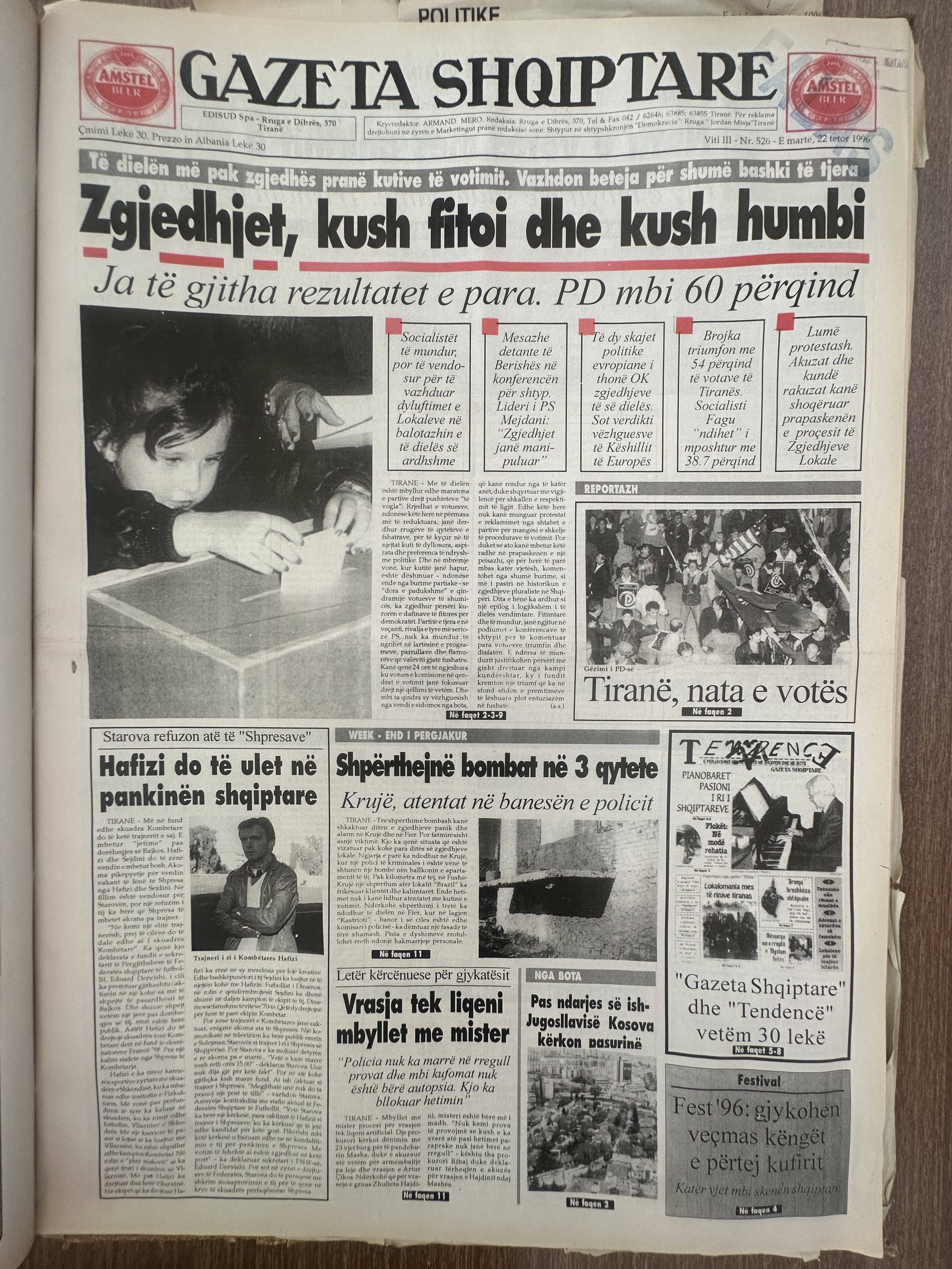 Gazeta Shqiptare 1996-10-22